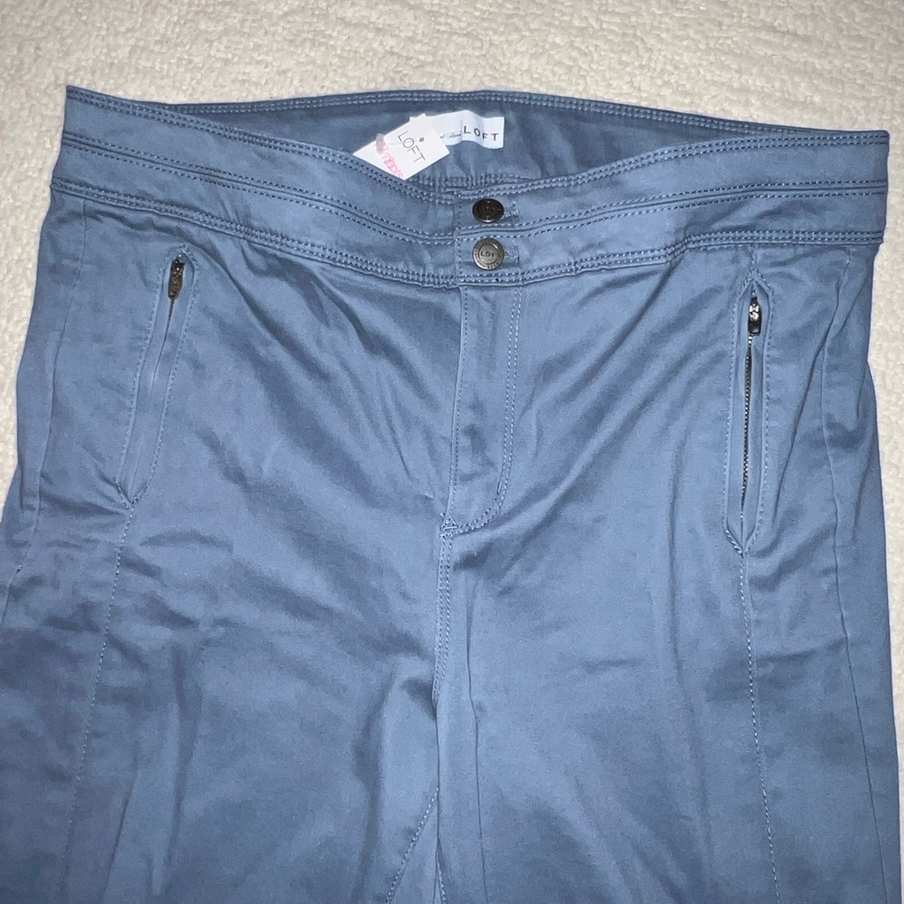 LOFT casual straight cotton pants